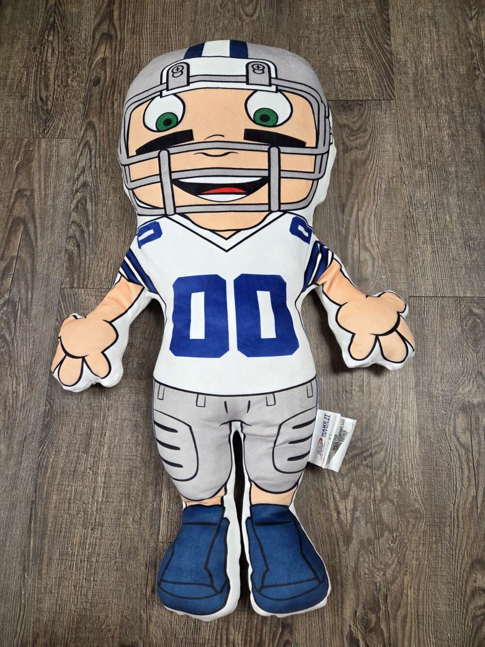 Northwest Dallas Cowboys NFL Plush Doll Pillow 30" Long Toy Super Soft